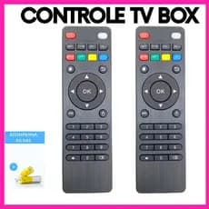 KIT 2 Controle Remoto Compatível com TV BOX, Ideal Para Substituir Controles Originais