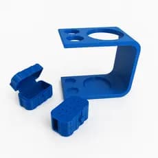 Porta Escova De Dente é Creme Dental De Pia + 2 Porta Escova azul