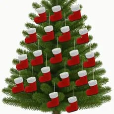 Bota Natalina Decoração Natal Botinha Do Papai Noel 12 Und