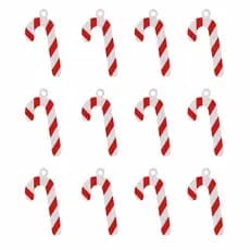 Bengala Natalina Decoração De Natal  12 Unidades