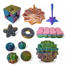 Kit Ouro Brinquedo Sensoriais Sensory Balls Calmante Autismo ou TDAH