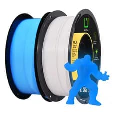 Filamento Pla Luminoso Azul 1kg Multfila Para Impressora 3d Azul