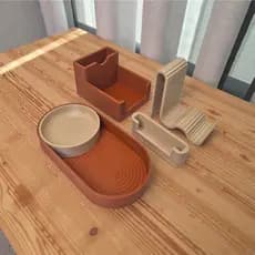 Organizador De Mesa De Escritorio Kit Elegante
