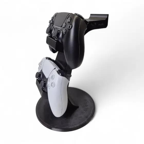 Suporte Controle Quarto Gamer Ps5 Ps4 Xbox e Headset Gamer Preto
