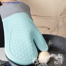 [newpros] Luvas De Isolamento De Silicone Para Forno Especial Resistente A Altas Temperaturas Anti-Escaldantes E Espessa