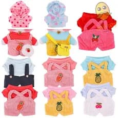 MILLNEY Doll Sweater 30cm Duck Toy Plush Acessórios Para Bonecas De Pelúcia De Pato Roupas Com Capuzes Fofinhos