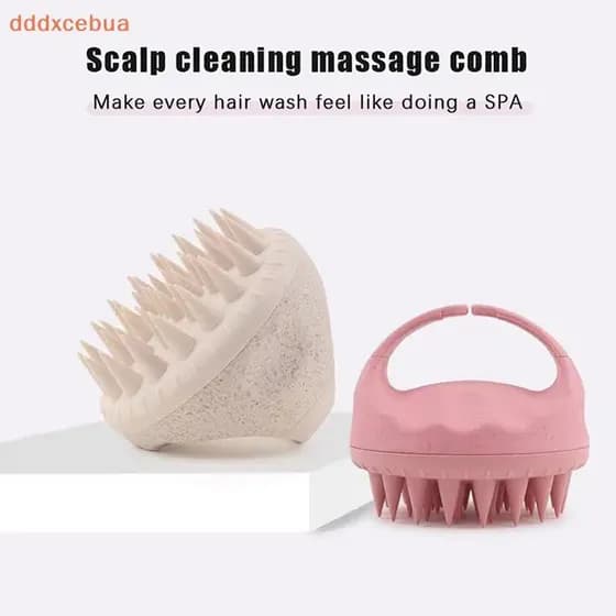 [dddxcebua] Escova De Shampoo Massageador De Couro Cabeludo Lavagem De Cabelo Silicone Macio Pente Para Remoção De Caspa