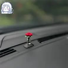Requintado Rosa Decoração De Interiores De Carro Mini Peças De Cura Personalidade Feminino Lindo Interior Console Centra