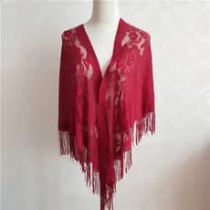 Novo Lenço De Seda De Primavera E Outono Triangular De Renda Fina Mulheres Com Franja De Xale cheongsam Hanfu