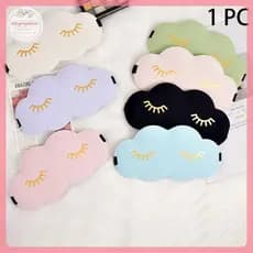 STHB 1PC Sleep Aid Sombra De Olho Capa Dormir Venda 3D Dos Desenhos Animados Nuvem Máscara Bonito Cílios Sono Eyepatch V