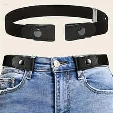 FDK 1 Peça Faixa Elástica Ajustável Na Cintura Cinto Invisível Sem Fivela Para Mulheres Homens Calças Jeans Vestido Fáci