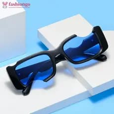 FASHIONGO 1Pc Retro Armação Quebrada Óculos De Sol Unissex Masculino Moda Retângulo Jelly Com Dobradiças De Metal UV400