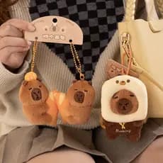 Capivara Pingente Boneca De Pelúcia Brinquedo Crianças Anime Desenhos Animados Presentes De Feriado E Aniversário-* &