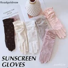 RGN 1 Par Luvas Femininas Verão Primavera Elastano Anti-UV Luva De Condução Curta Alta Elástica Fina Etiqueta NW