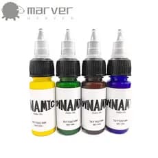 Cor De Prática De Tatuagem MARVER , Tinta Preta Marrom Vermelho Verde , Arte Corporal Branco Azul 15ML Pigmento