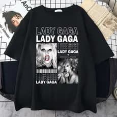 Camiseta T-shirt Algodão Streetwear Lady Gaga