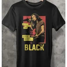 Camiseta T-shirt Algodão Unissex Cantor Rock Black Pearl Jam