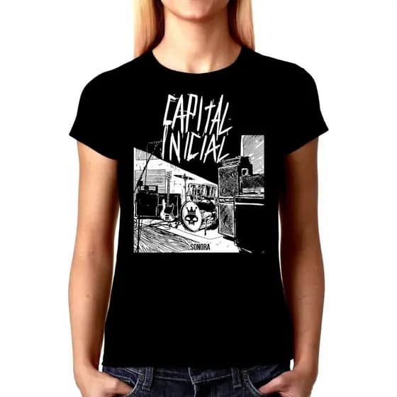 Camiseta T-shirt Algodão Unissex Capital Inicial Banda Rock