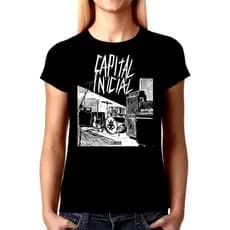 Camiseta T-shirt Algodão Unissex Capital Inicial Banda Rock