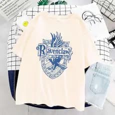 Camiseta T-shirt Harry Potter Algodão Unissex Ravenclaw Corvinal