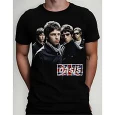 Camiseta T-shirt Algodão Oasis Liam Gallagher Noel Show Brasil 2025