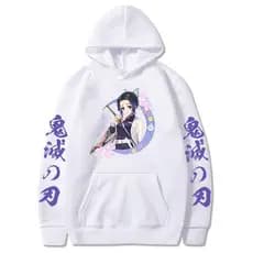 Moletom Canguru Algodão Demon Slayer Shinobu Anime Blusa De Frio Unissex Envio Rápido