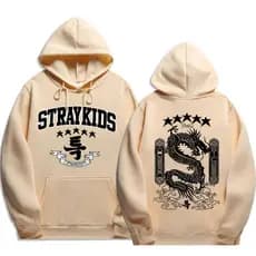 Moletom Canguru Algodão Stray Kids 5star Dragon Banda K-pop Blusa De Frio Unissex Envio Rápido