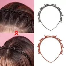 TB Feminino Tiara /Bandas de dupla camada presilha bandas de cabelo plástico trançado