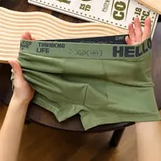 Kit 5 Cuecas Boxer Hello Masculina Qualidade Premium 5 cores KIT 5 Cueca Boxer