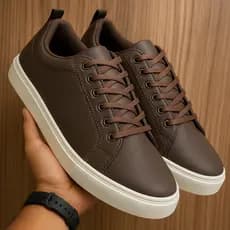 Tênis Sapatênis Masculino Casual Couro Dia a Dia Urban Fashion Barato Lazer Diurno - Promoção Envio