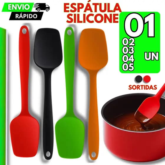 5/4/3/2/1 Espátula De Silicone Pão Duro Raspadora Colher Para Bolo De Cozinha Resistente
