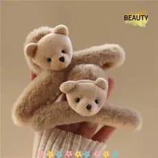 BEAU Cute Clip Headwear , Traga O Pequeno Urso Bear Fecho De Pelúcia , Acessórios De Cabelo Para Meninas
