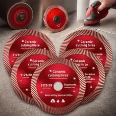 Disco Diamantado Vermelho Corte Porcelanato – Corte Preciso e Rápido 105mm x 20mm Vermelho 1642