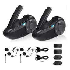 Intercomunicador Q8 Bluetooth Para Capacete Par Piloto Garupa Comunicação Estável Neoxtek