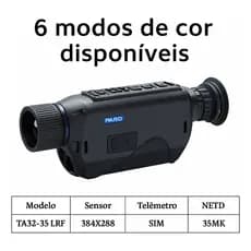 Monóculo Termal Pard Ta32-lrf Visao 35mm Thermal Infiray Cor Preto