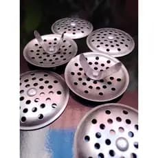Kit 6 Ralos para Pia de Cozinha e Tanque - INOX - 6,5cm - Protetor - Ante entupimento