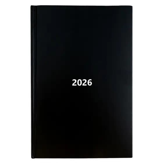Agenda 2026 Costurada Brochura Diária Planner Classic Capa Dura Preto
