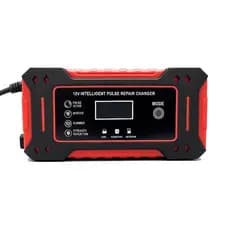 Carregador Bateria Automotivo Veículos Moto Inteligente 6a 12v Bivolt Portátil Digital Digital Carro Caminhão Nautica