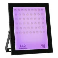Refletor 50W Luz Negra Ultravioleta Profissional para Festa Neon e DJ Bivolt