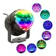 Projetor LED Mini Globo Jogo de Luz Giratorio Festa Led Rgb Balada Bar Eventos Lâmpada bola mágica
