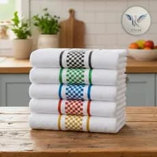 Super Kit 10 Panos de Prato 100% Algodão Copa Premium Atoalhado Felpudo Grande Toalha de Cozinha