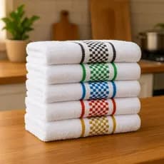 Super Kit 10 Panos de Prato/Copa Premium 100% Algodão Atoalhada Felpuda Grande Toalha de Cozinha