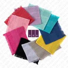 Kit 50 Toalha Social Toalha com Franja 22x34cm 100% Algodão para Bordar Toque Macio