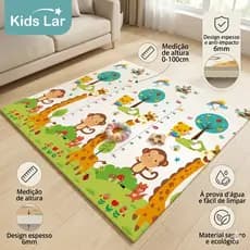 XPE Tapete Tatame Infantil Dupla Face 1.8*1.5M/1.8*2M Tapete de Atividades Bebê Emborrachado
