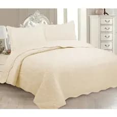 Colcha Casal Cobre Leito 3 Peças Matelada King Jazmini Kit Cama Queen Solteiro Percal 200 Fios Dupla Face Conforto Luxo