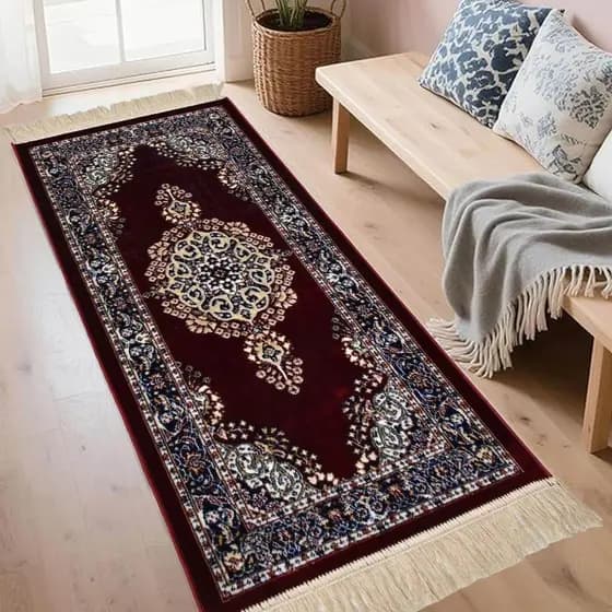 Tapete Passadeira Belga 180x066 Turco Sala Quarto Corredor Persa Turco Luxo Jazmini