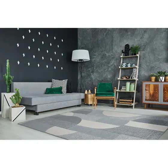 Tapete Para Sala Quarto Grande 300x200 Cm Funcional Sem Pelo Jacquard 3MM Limpa Fácil J Serrano