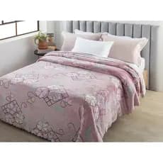 Colcha King 2,20m x 2,40m Aconchego Cobertor Toque Aveludado Macio Relevo Jolitex