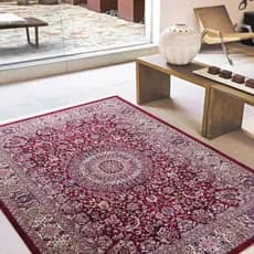 Tapete Belga Sala Quarto Persa 2,00x1,40 Turco Indiano Luxo Jolitex Ternille Clássico Franja Indiano