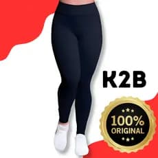 Legging K2B Original Cós Alto Grossa Calça Sem Transparencia Cintura Alta Academia Fitness Leg